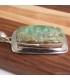 Pendentif Variscite australienne naturelle véritable argent 925