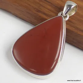 Pendentif Jaspe Rouge forme goutte - Bijoux en Jaspe Rouge