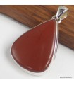 Pendentif Jaspe rouge argent 925 poinçonné authentique