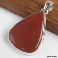 Pendentif Jaspe Rouge forme goutte - Bijoux en Jaspe Rouge