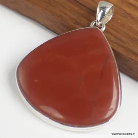 Large Pendentif Jaspe Rouge forme goutte - Bijoux en Jaspe Rouge