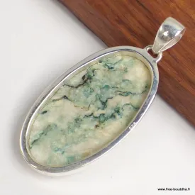 Grand pendentif oval en Mariposite - Bijoux en Mariposite