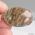 Pendentif ovale en Actinolite verte - Bijoux en Actinolite