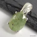 Pendentif Cyanite verte facettée - Bijoux en Cyanite