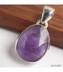 Améthyste facettée certifiée – Pendentif en argent 925 naturel
