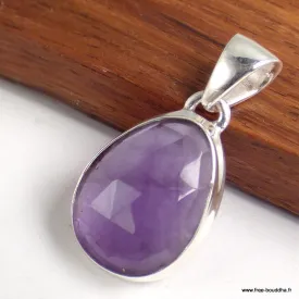 Pendentif en Améthyste facettée - Bijoux en Améthyste