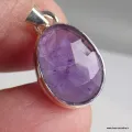 Pendentif en Améthyste facettée - Bijoux en Améthyste