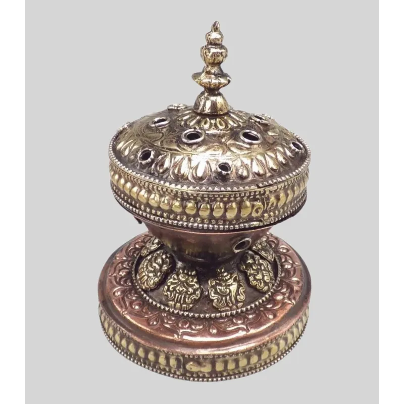 Porte-encens tibétain oriental 6 trous - Porte-encens tibétains