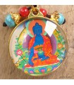Porte-clé Bouddha de Médecine en laiton et verre – Népal