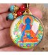 Porte-clé Bouddha de Médecine en laiton et verre – Népal