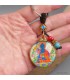 Porte-clé Bouddha de Médecine en laiton et verre – Népal