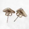 Boucles d'oreilles Citrine facettée triangulaire argent 925 - Boucles d'oreilles en pierres naturelles