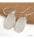 Boucles d’oreilles Pierre de Lune forme libre Sri Lanka 925