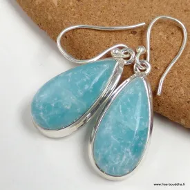 Boucles d'oreilles Smithsonite forme goutte - Bijoux en Smithsonite