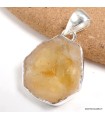 Pendentif Citrine stalactite naturelle argent 925 poinçonné