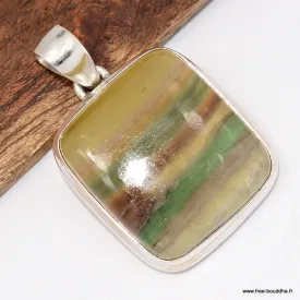 Pendentif Fluorite arc-en-ciel, pierre de concentration - Pendentifs pierres naturelles