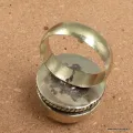 Bague tibétaine ouvrante turquoise fantaisie T 64 - Bagues tibétaines bouddhistes