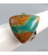 Bague Turquoise américaine Number 8 argent massif 925 T52