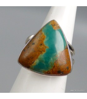 Bague Turquoise américaine Number 8 argent massif 925 T52