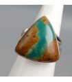 Bague Turquoise américaine Number 8 argent massif 925 T52