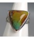 Bague Turquoise américaine authentique argent 925 taille 62