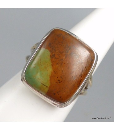 Bague turquoise américaine n°8 authentique en argent 925 taille 59