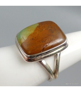 Bague turquoise américaine n°8 authentique en argent 925 taille 59