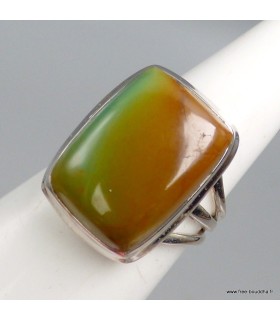 Bague turquoise américaine véritable n°8 en argent 925 taille 54