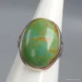 Bague Turquoise n° 8 trois anneaux taille 59 - Bagues pierres naturelles