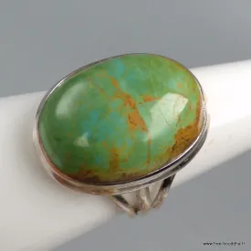 Bague Turquoise n° 8 trois anneaux taille 59 - Bagues pierres naturelles