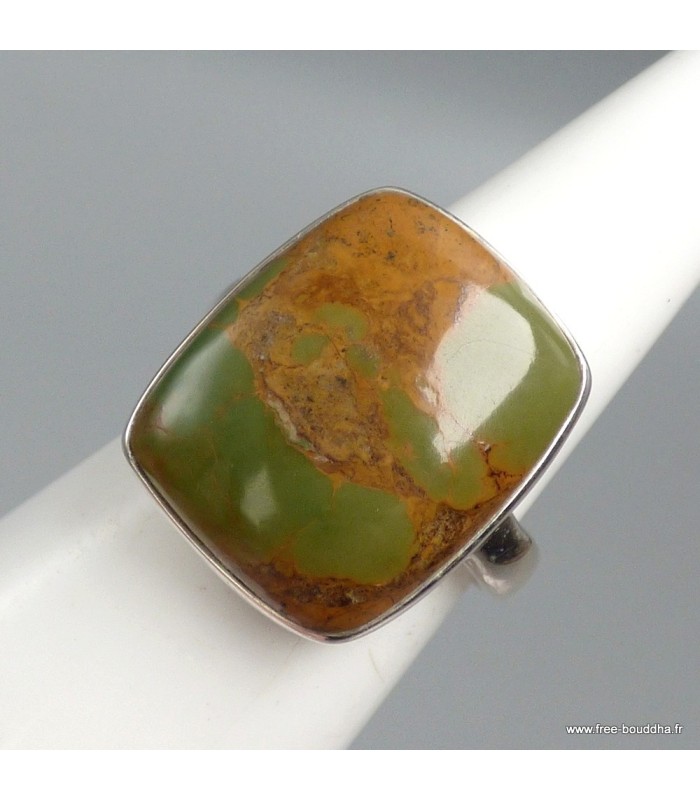 Bague Turquoise américaine Number 8 argent massif 925 T56