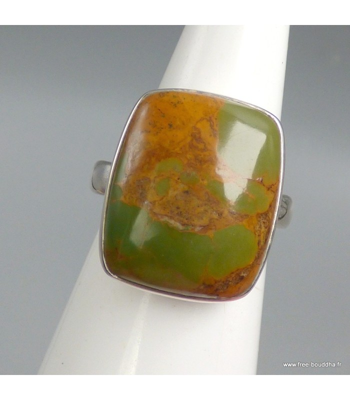 Bague Turquoise américaine Number 8 argent massif 925 T56