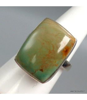 Bague Turquoise américaine n°8 pierre naturelle rectangulaire T 59