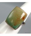 Bague Turquoise américaine n°8 pierre naturelle rectangulaire T 59