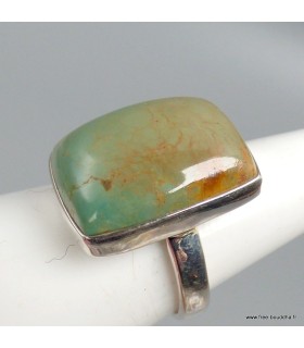 Bague Turquoise américaine n°8 pierre naturelle rectangulaire T 59