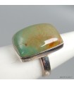 Bague Turquoise américaine n°8 pierre naturelle rectangulaire T 59