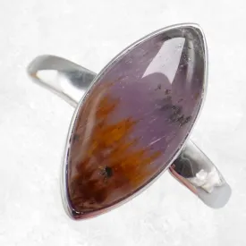 Bijou Bague Super seven Pierre mélodieuse taille 67 - Bijoux en Cacochynite Super Seven