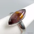 Bague marquise en super seven taille 52 - Bijoux en Cacochynite Super Seven