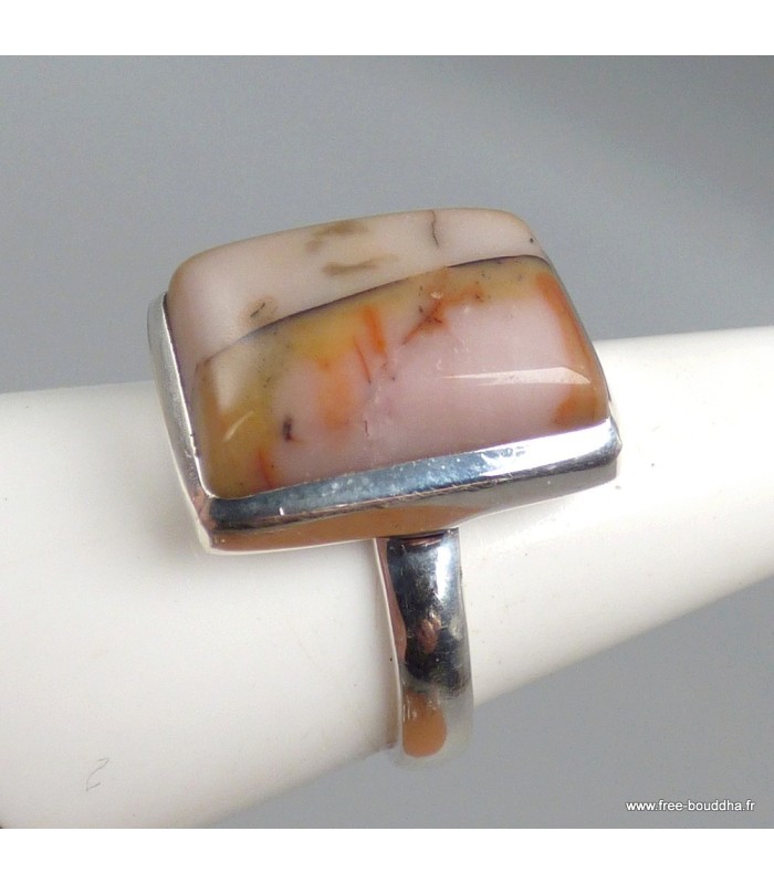 Bague Vogesite rectangulaire argent 925 taille 60/61