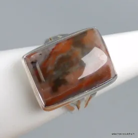 Bague Vogesite marron vieux rose taille 59 - Bagues pierres naturelles
