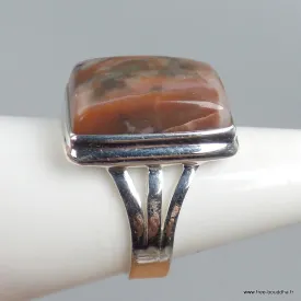 Bague Vogesite marron vieux rose taille 59 - Bagues pierres naturelles