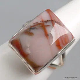 Bague Vogesite ocre rose taille 61 - Bagues pierres naturelles