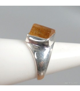 Bague Topaze Impériale authentique argent 925 taille 55