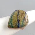 Bague en Azurite Boulder forme goutte Taille 55 - Bijoux en Azurite