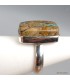 Bague Azurite Boulder authentique argent 925 taille 54