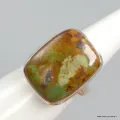 Bague Turquoise Américaine rectangulaire Taille 58/59 - Bagues pierres naturelles