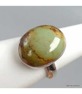 Bague Turquoise Américaine authentique argent 925 taille 59