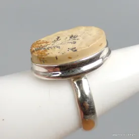 Bague Psilomélane dendritique taille 54/55 - Bagues pierres naturelles