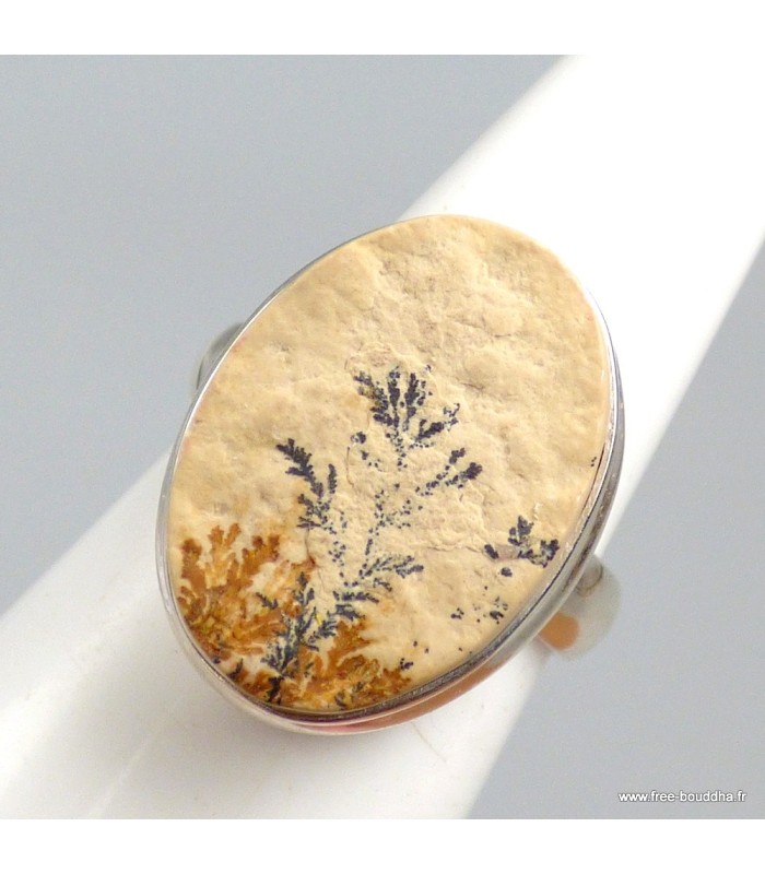 Psilomélane dendritique – Bague argent 925 taille 54/55 certifiée