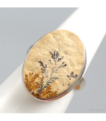 Psilomélane dendritique – Bague argent 925 taille 54/55 certifiée